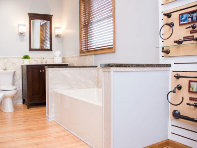 bathroom display in the Hajoca Stroudsburg Kitchen & Bath Showroom