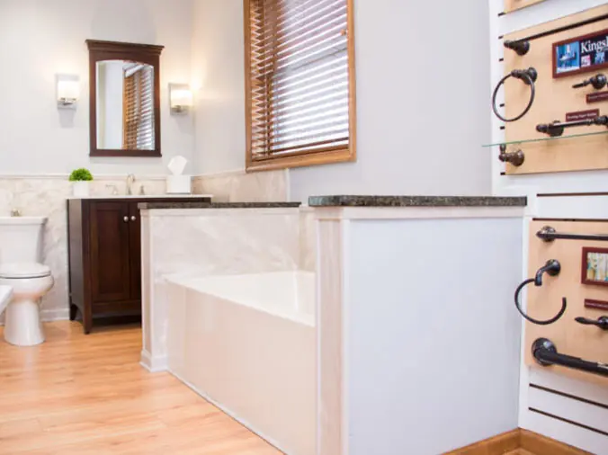 bathroom display in the Hajoca Stroudsburg Kitchen & Bath Showroom