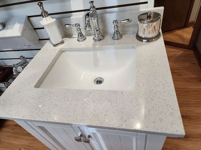bathroom sink in the Expressions Plumbing Design Showroom