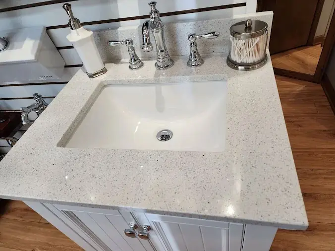 bathroom sink in the Expressions Plumbing Design Showroom