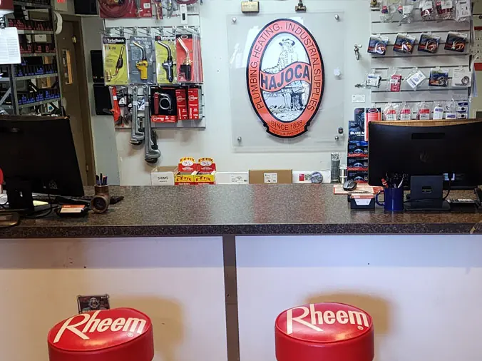 Hajoca Stroudsburg plumbing service counter